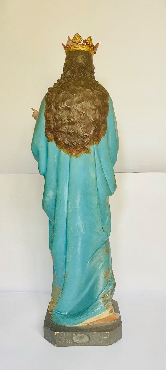 Crowned Virgin Holding The Infant Jesus. -photo-3